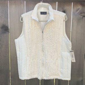 NWT!!💥Casual Sequined Activewear Vest